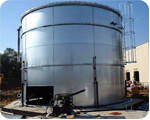Water storage tank liners